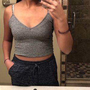 brandy melville grey tank top